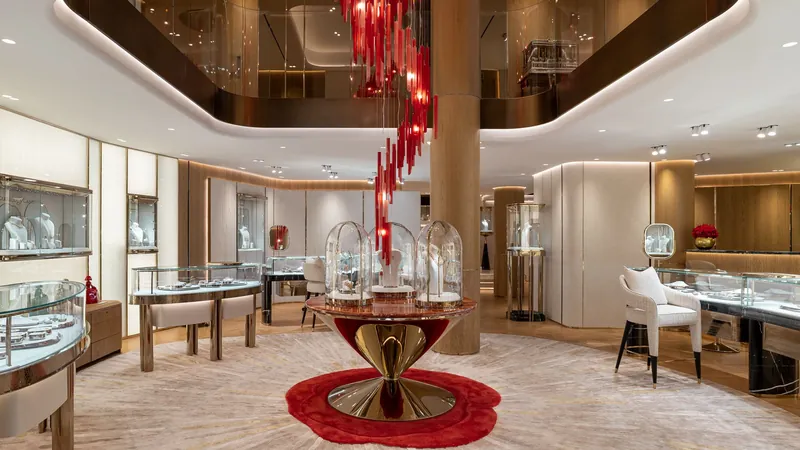 Interior de la boutique insignia de Carrera y Carrera en la calle José Ortega y Gasset de Madrid